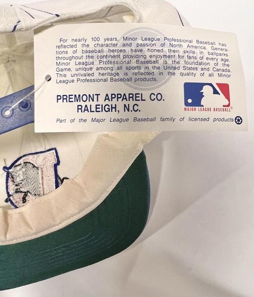 VTG Durham Bulls Snapback Hat RARE NOS MLB TAGS Striped USA NC Tampa Rays Minor - Picture 12 of 12